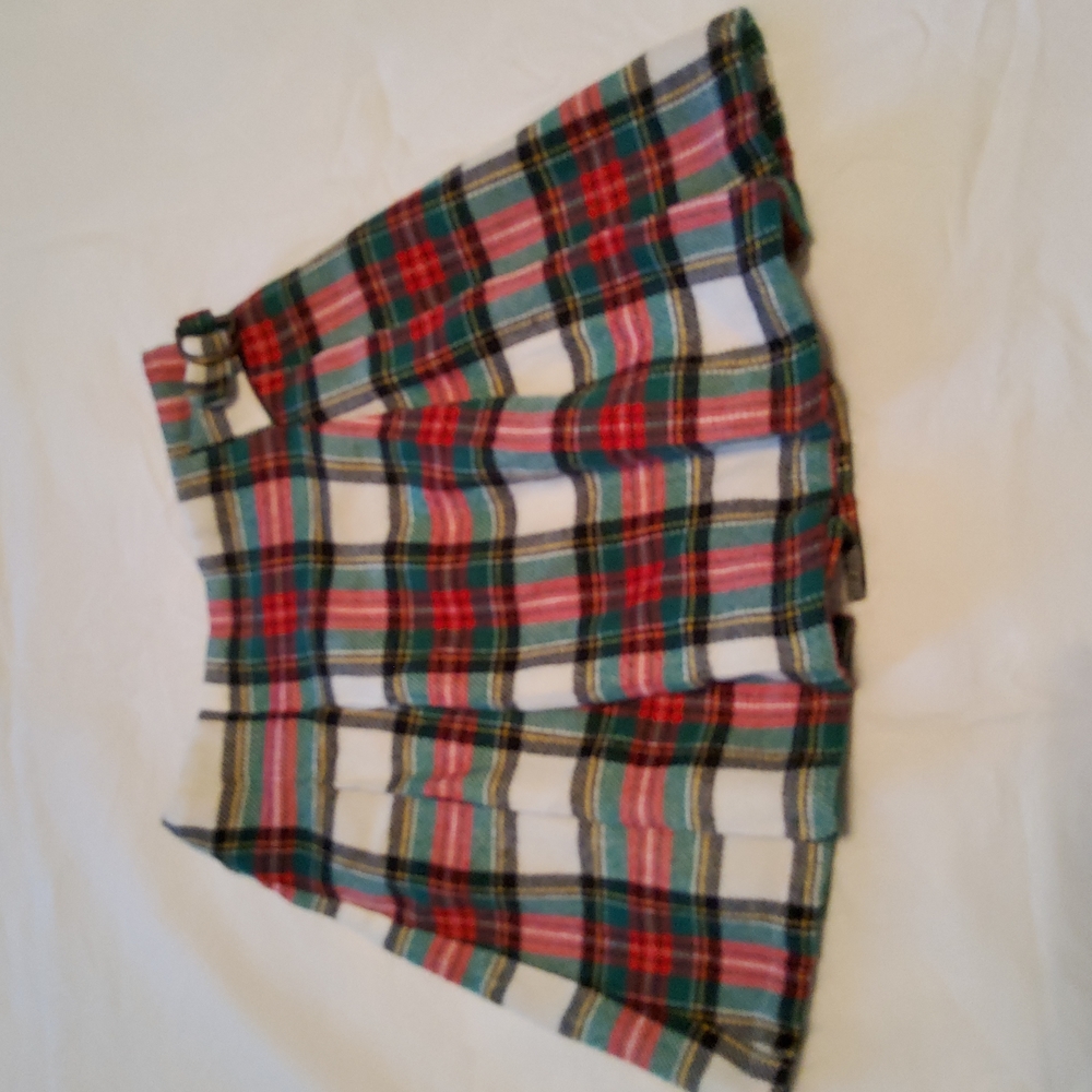 Carters pleated plaid skirt